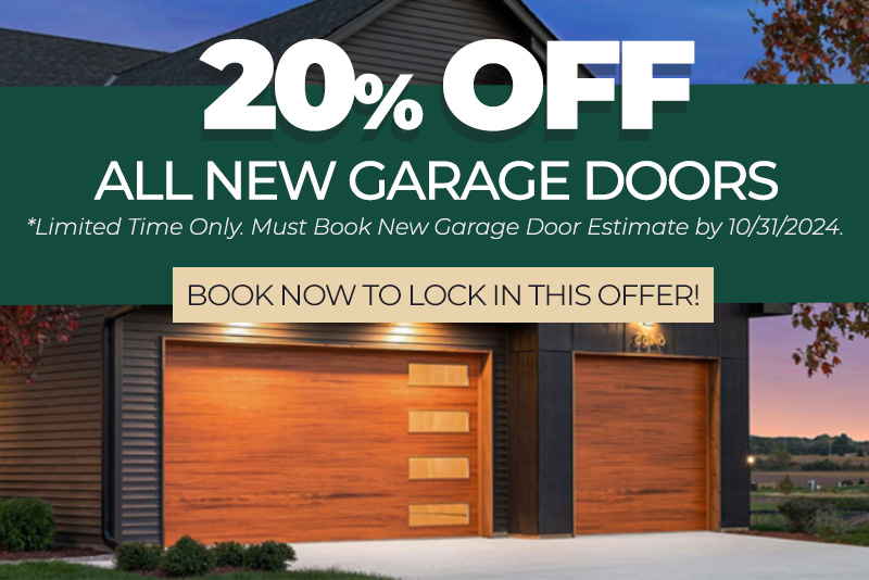 20% off Any New Garage Door